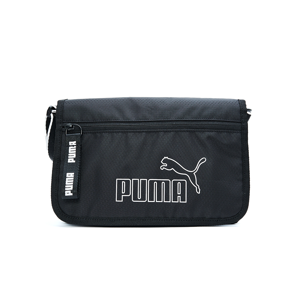 PUMA Core Base 黑白色 可調背帶 斜背包 側背 PUMA Core Base 黑白色 可調背帶 斜背包 側背