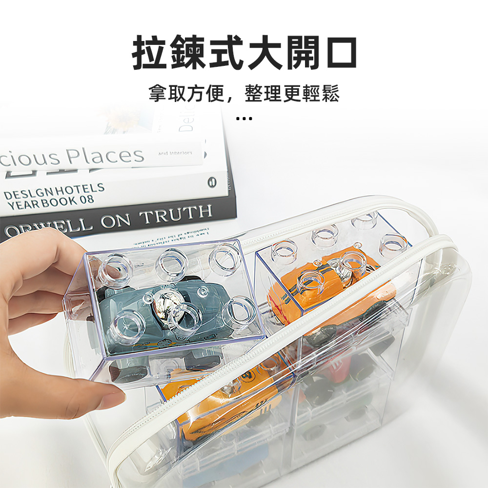 上手家居 透明硬殼收納包(透明包/化妝包/防水袋/旅行包/拉 上手家居 透明硬殼收納包(透明包/化妝包/防水袋/旅行包/拉