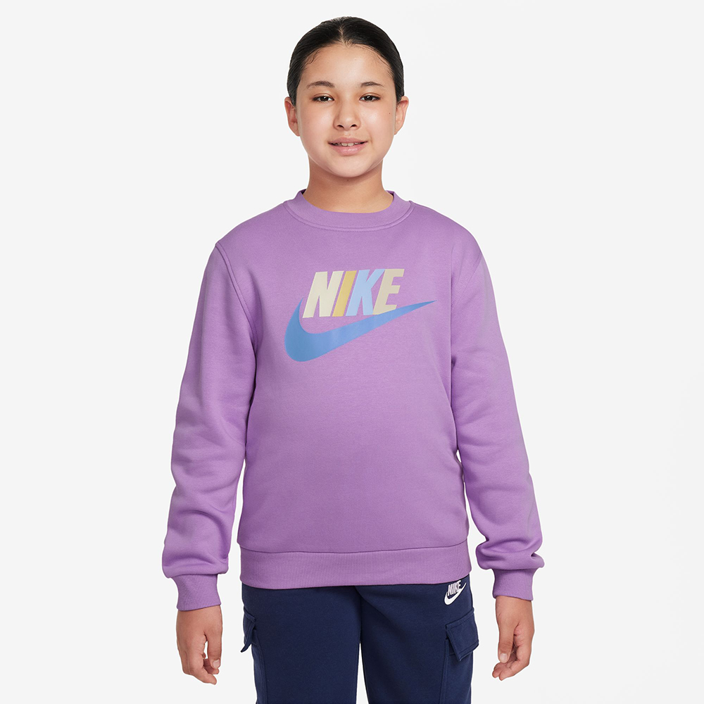 NIKE 耐吉 長袖上衣 童裝 女童 大童 大學T 磨毛 K NIKE 耐吉 長袖上衣 童裝 女童 大童 大學T 磨毛 K