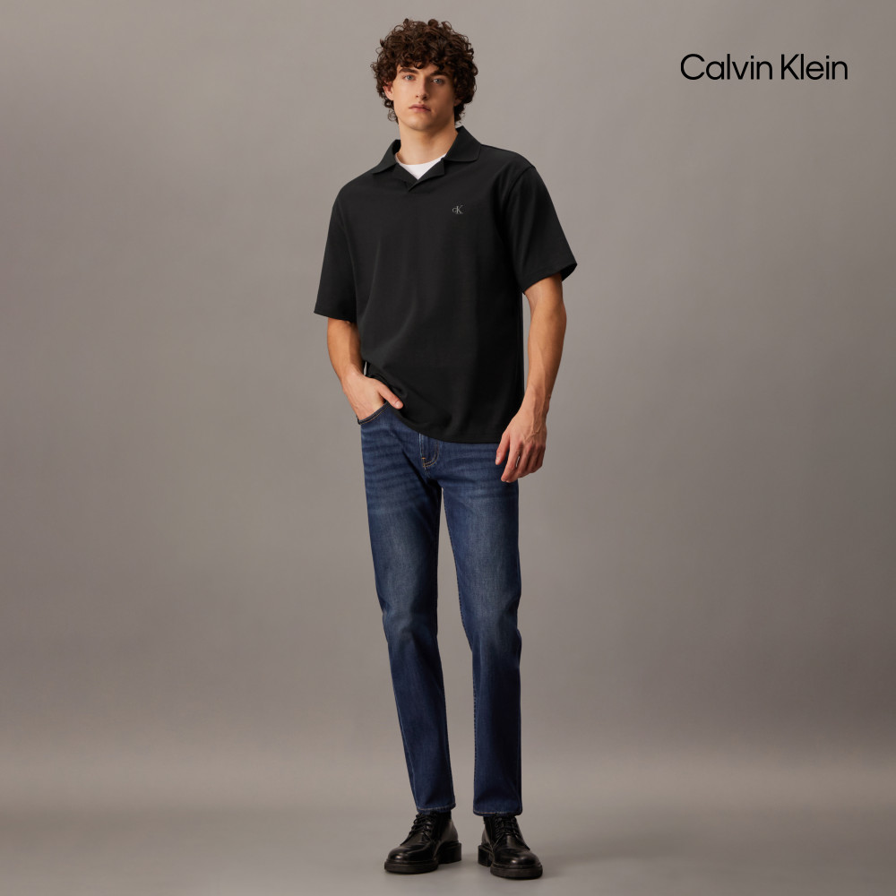 Calvin Klein 官方旗艦館 CK 對比色開領 Po Calvin Klein 官方旗艦館 CK 對比色開領 Po