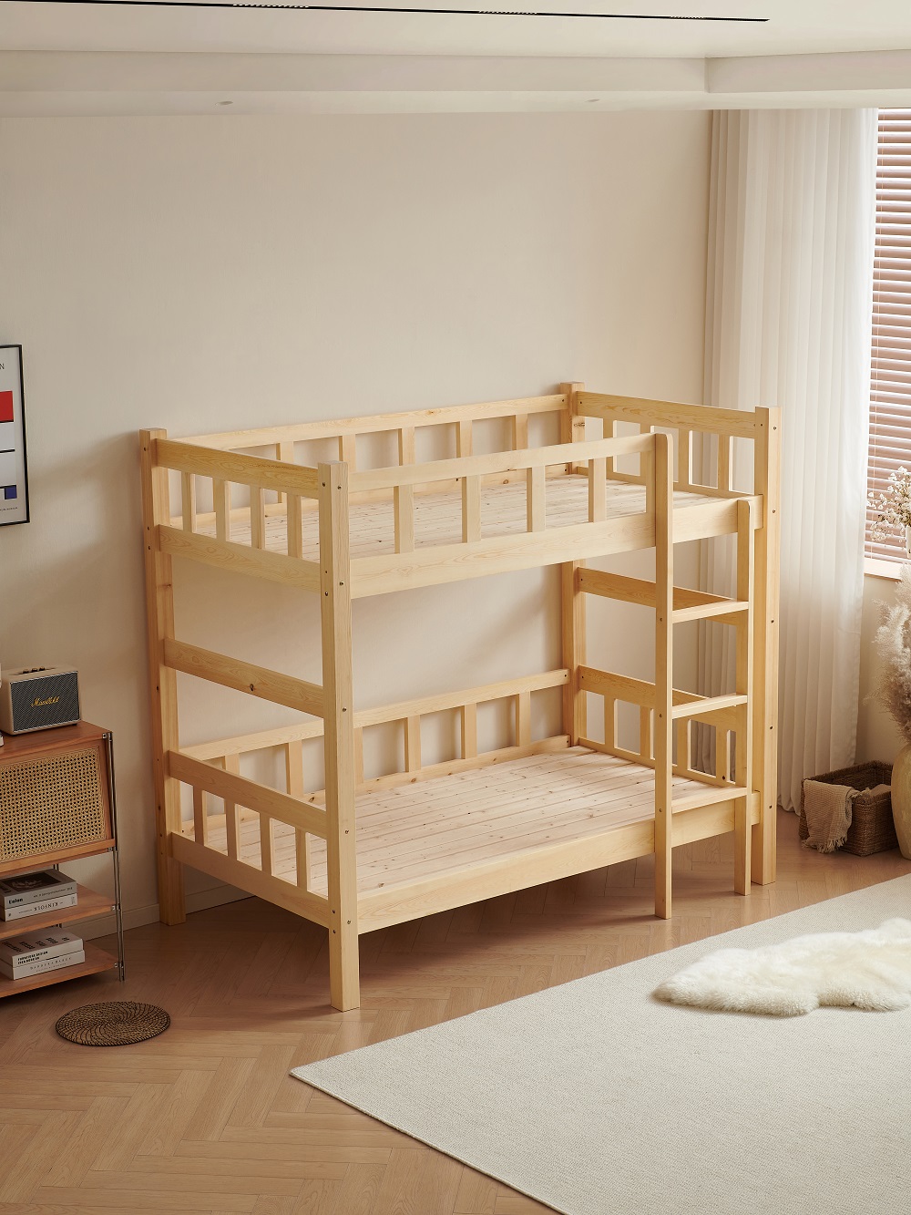 MUNA 家居 4505型3.8尺松木實木雙層床(床架 床台 MUNA 家居 4505型3.8尺松木實木雙層床(床架 床台