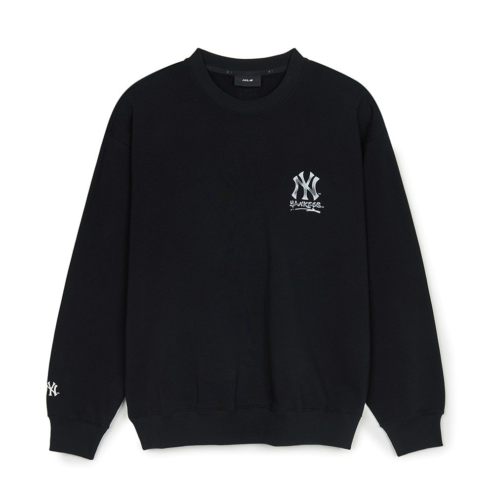 MLB 背後大Logo長袖大學T 紐約洋基隊(3AMTB05 MLB 背後大Logo長袖大學T 紐約洋基隊(3AMTB05