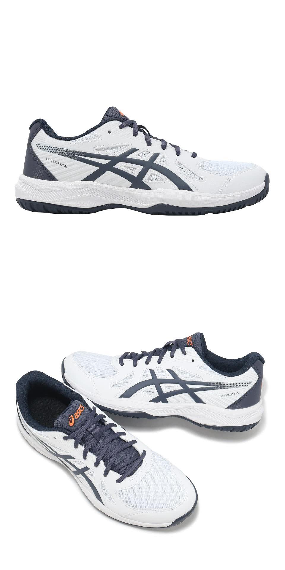 asics 亞瑟士 排球鞋 Upcourt 6 男鞋 白 藍 asics 亞瑟士 排球鞋 Upcourt 6 男鞋 白 藍