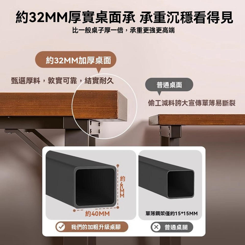 耐家旗艦店 工業風梯形實木電腦桌-120×60公分(電腦書桌 耐家旗艦店 工業風梯形實木電腦桌-120×60公分(電腦書桌