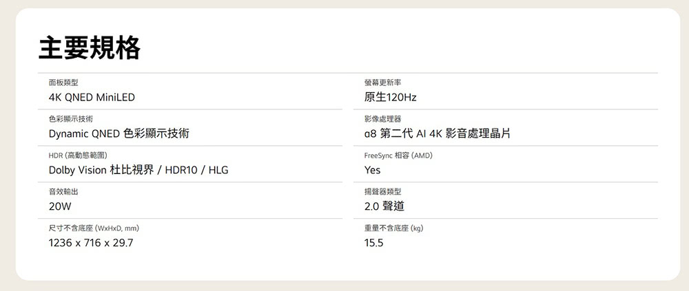 LG樂金 55QNED86ATA - 詳情1