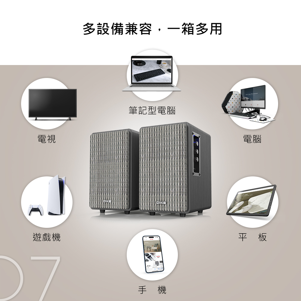 多設備兼容,一箱多用