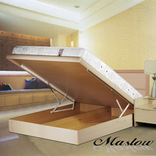 (Maslow-現代白橡)加大掀床組-6尺(不含床墊)
