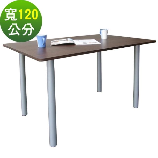 【美佳居】桌面(深80x寬120-公分)工作桌-書桌-電腦桌-會議桌(深胡桃木色)