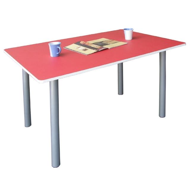 【美佳居】桌面(深80x寬120-公分)工作桌-書桌-電腦桌-會議桌(紅白色)