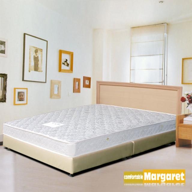 【Margaret】極簡風格獨立筒床組-加大(白橡)