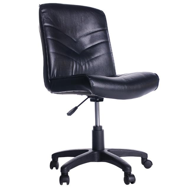 【吉加吉】短背箭紋 皮椅 電腦椅 TW-1008(黑色)