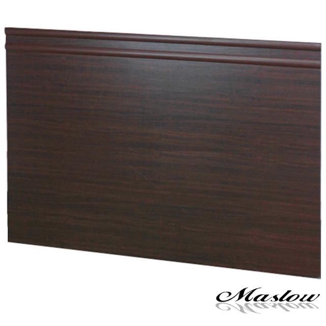 【Maslow-簡約胡桃加高型】加大床頭片-6尺(木心板)