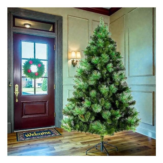 【聖誕裝飾特賣】台灣製造7呎-7尺(210cm特級綠松針葉聖誕樹+飾品組（不含燈)