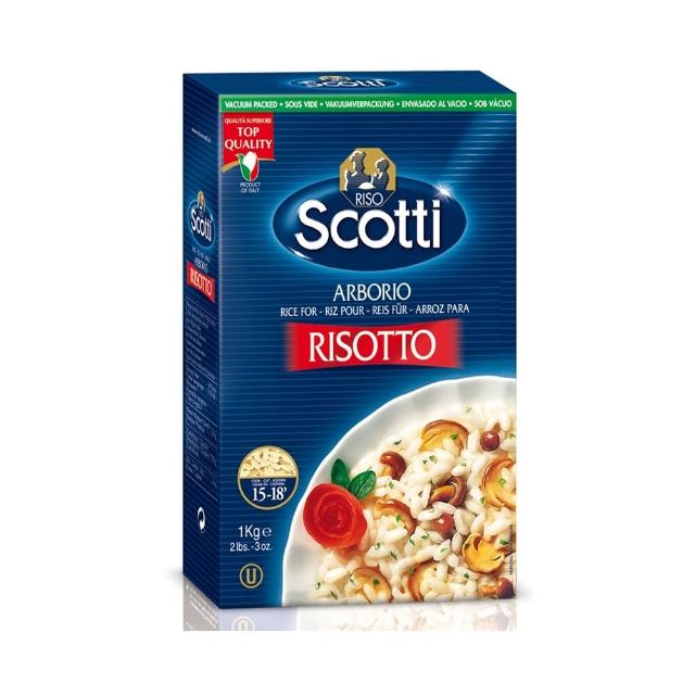 【Riso Scotti】義大利傳統燉飯專業米(1KG-盒)