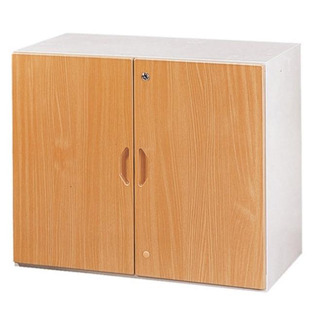 【時尚屋】二層開門式鋼木櫃兩色可選(木紋色Y107-6、胡桃色Y110-2)