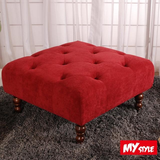 【My Style】時尚奢華細絨沙發方椅