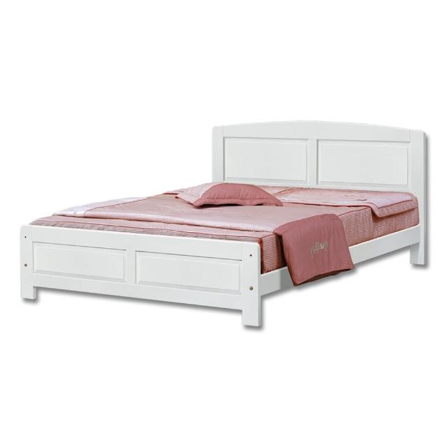 【顛覆設計】愛麗斯5尺白色雙人床(不含床墊)