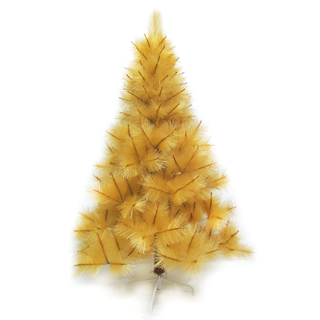 【聖誕樹】台灣製4尺-4呎120cm特級金色松針葉聖誕樹裸樹-不含飾品-不含燈(.)