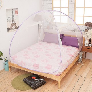 【Lust 生活寢具】《雙門立體．蒙古包蚊帳》最高160cm+雙開門『單人』防蚊．驅蚊(多種顏色)