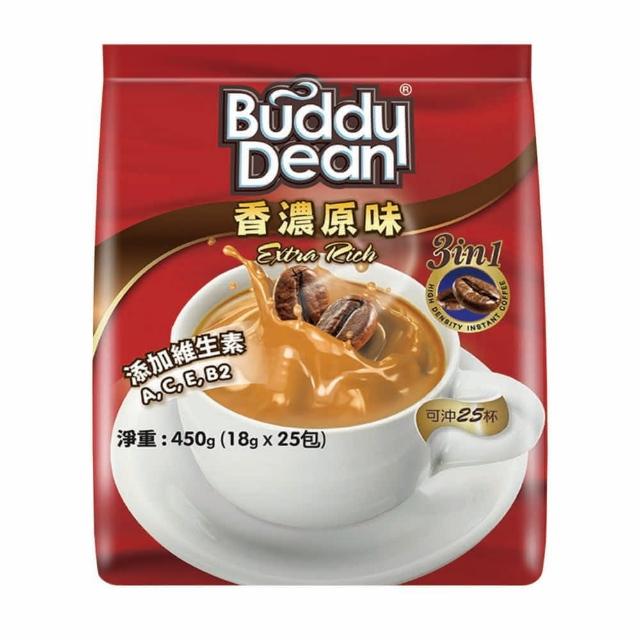 【Buddy Dean】巴迪三合一咖啡-香濃原味(18gx25包入-袋)