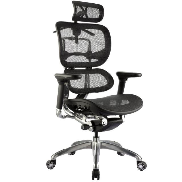 【aaronation愛倫國度】雙層式椅背人體工學椅-電腦椅(JQ-SL-A3-黑)