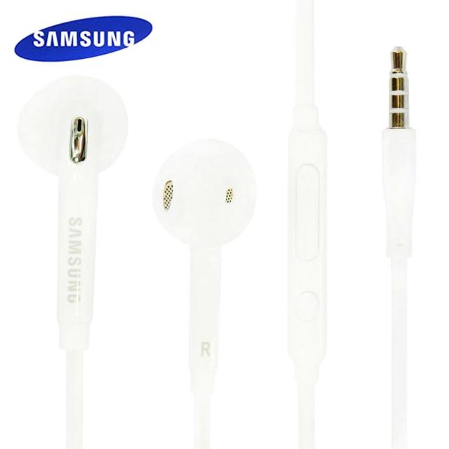 【Samsung】S6-S7-Note5 入耳式線控扁線 原廠盒裝耳機(白)