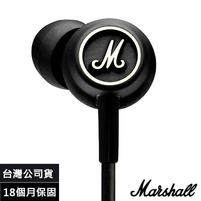 【Marshall】英國 Marshall Mode 入耳式麥克風耳機(黑白色)