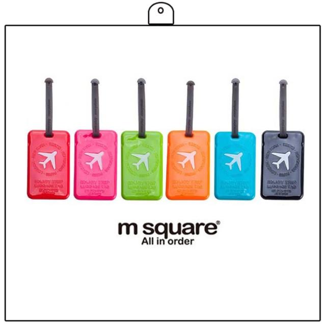 【M Square】繽紛糖果色行李掛牌-方形