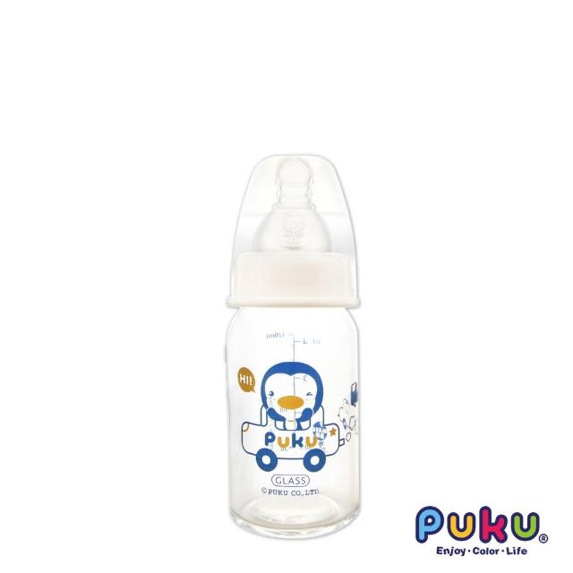 【PUKU藍色企鵝】實感標準耐熱玻璃奶瓶-120ml