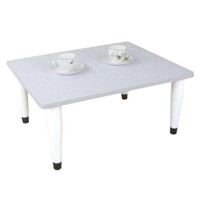 【美佳居】寬60x深60-公分-和室桌-休閒桌-矮桌-素雅白色(三款腳座可選)