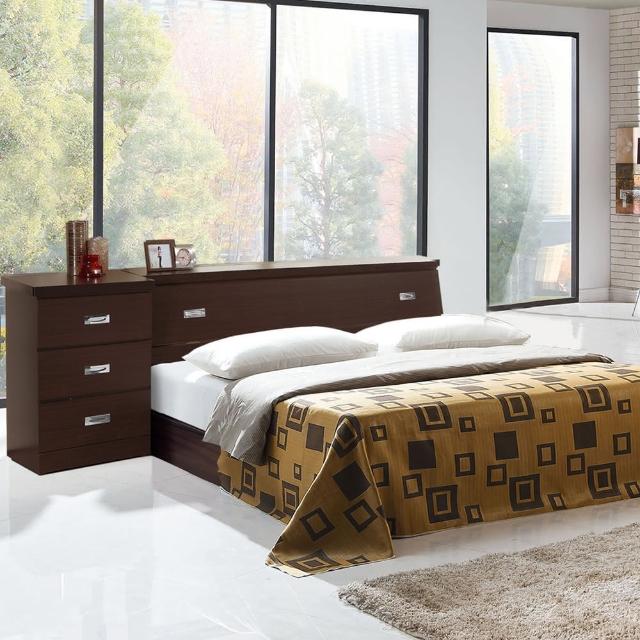 【樂和居】雅典三件式5尺雙人房間組3色可選(床頭+床底+床櫃)