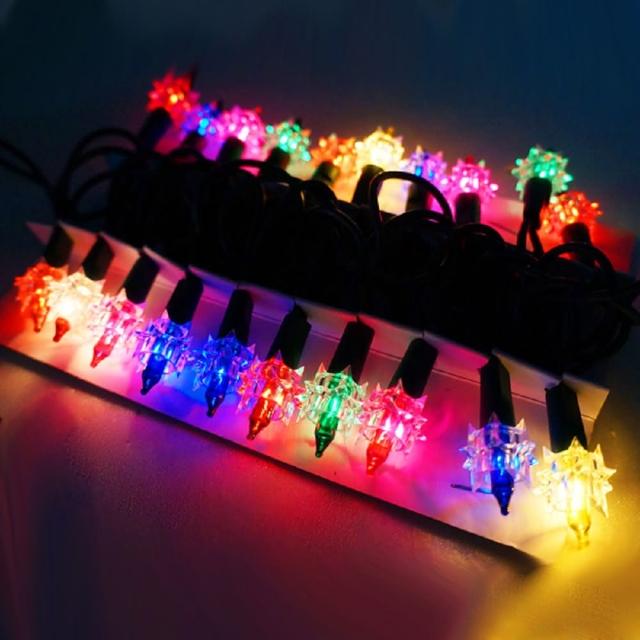 【聖誕裝飾品特賣】聖誕燈-鑽石燈串(20燈 鎢絲燈 可搭聖誕樹)