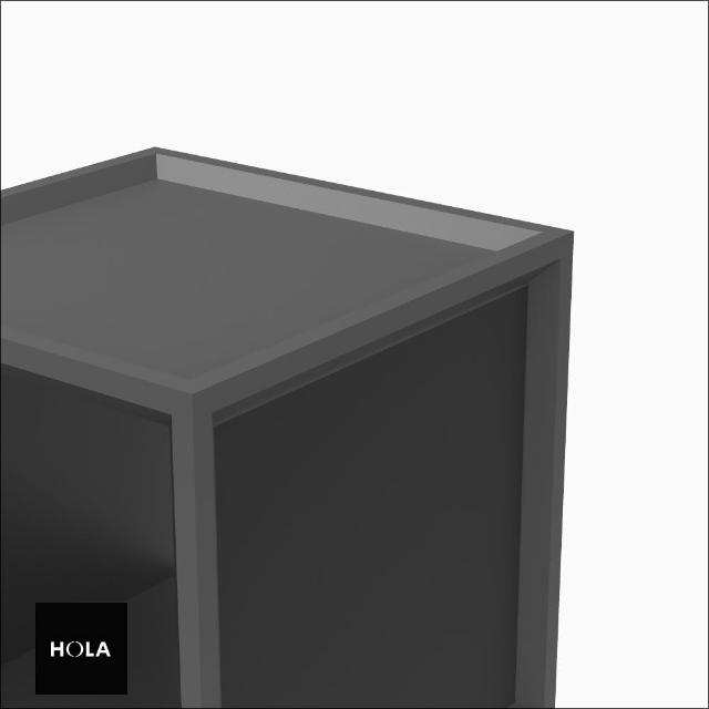 【HOLA】瑞茲組合櫃-磁鐵黑板灰