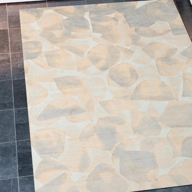 【Ambience】比利時 Aquarel 絲毯(石紋 68x110cm)