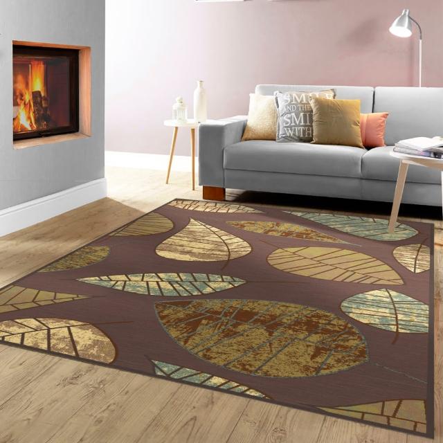 【范登伯格】法爾達 頂級立體雕花絲質地毯-葉子(160x230cm)