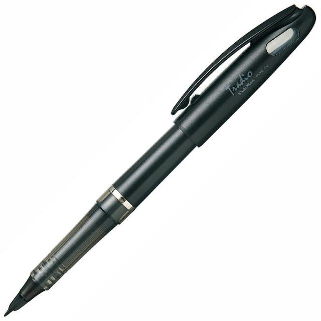 【PENTEL】百點TRJ50-A德拉迪塑膠鋼筆 黑
