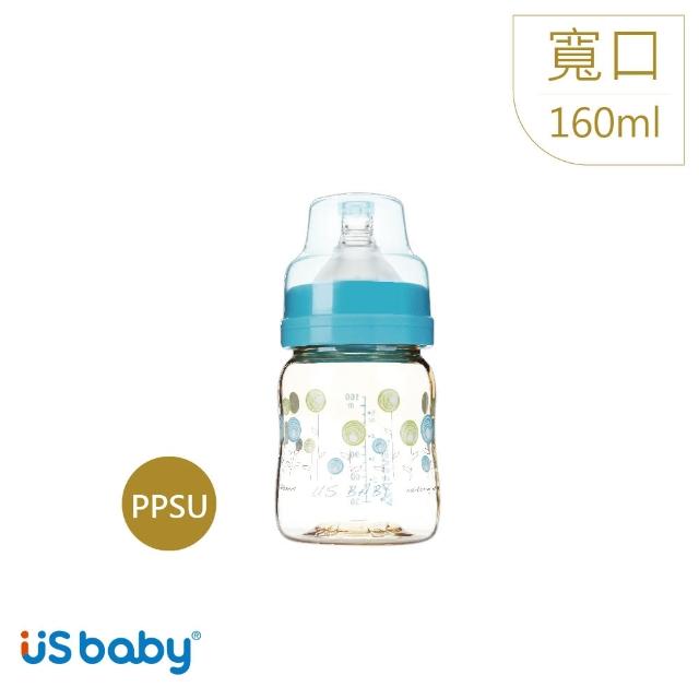 【優生】真母感PPSU奶瓶寬口160ml-藍