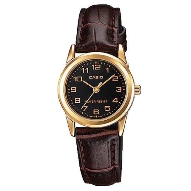【CASIO】經典淑女時裝時尚金數字指針真皮腕錶(LTP-V001GL-1B) 【CASIO】經典淑女時裝時尚金數字指針真皮腕錶(LTP-V001GL-1B)