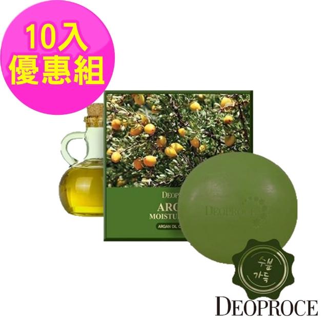 【韓國deoproce】黃金果油保濕嫩白皂100gx10入(韓國 摩洛哥 撫紋 保濕 嫩白 洗面皂)