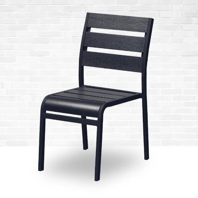 【時尚屋】羅倫塑膠黑色椅(單只) MT7-749-5(免組裝 免運費 餐椅)
