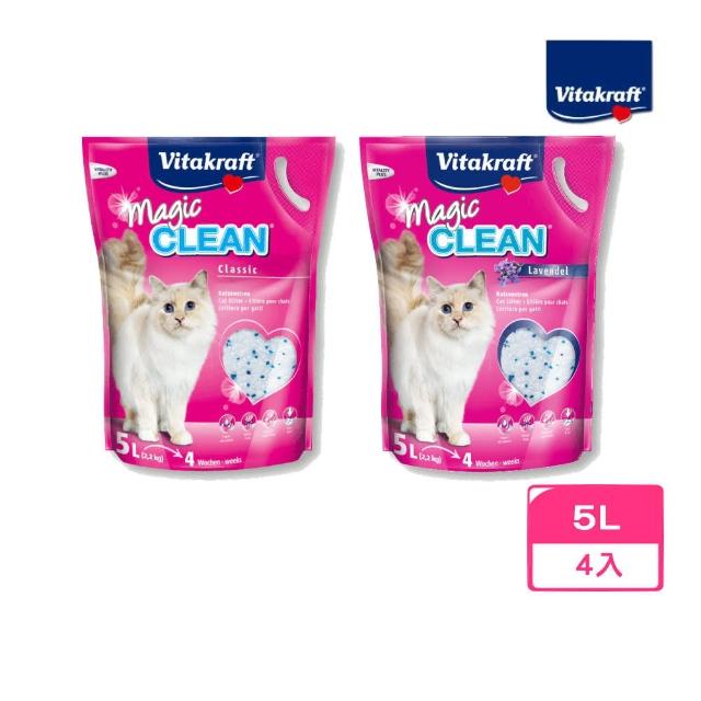 【德國Vitakraft】神奇抗菌水晶貓砂5L(4包組)