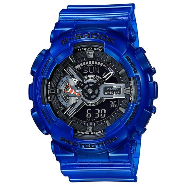 【CASIO 卡西歐】G-SHOCK 珊瑚礁色系 雙顯男錶 防水 世界時間(GA-110CR-2A)