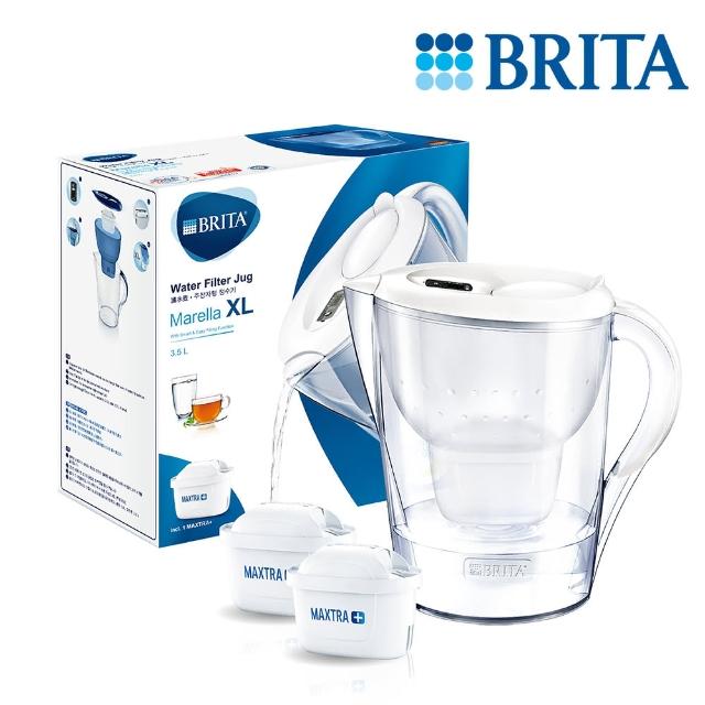【BRITA】Marella 3.5L馬利拉濾水壺+1入全效型濾芯(共2芯)