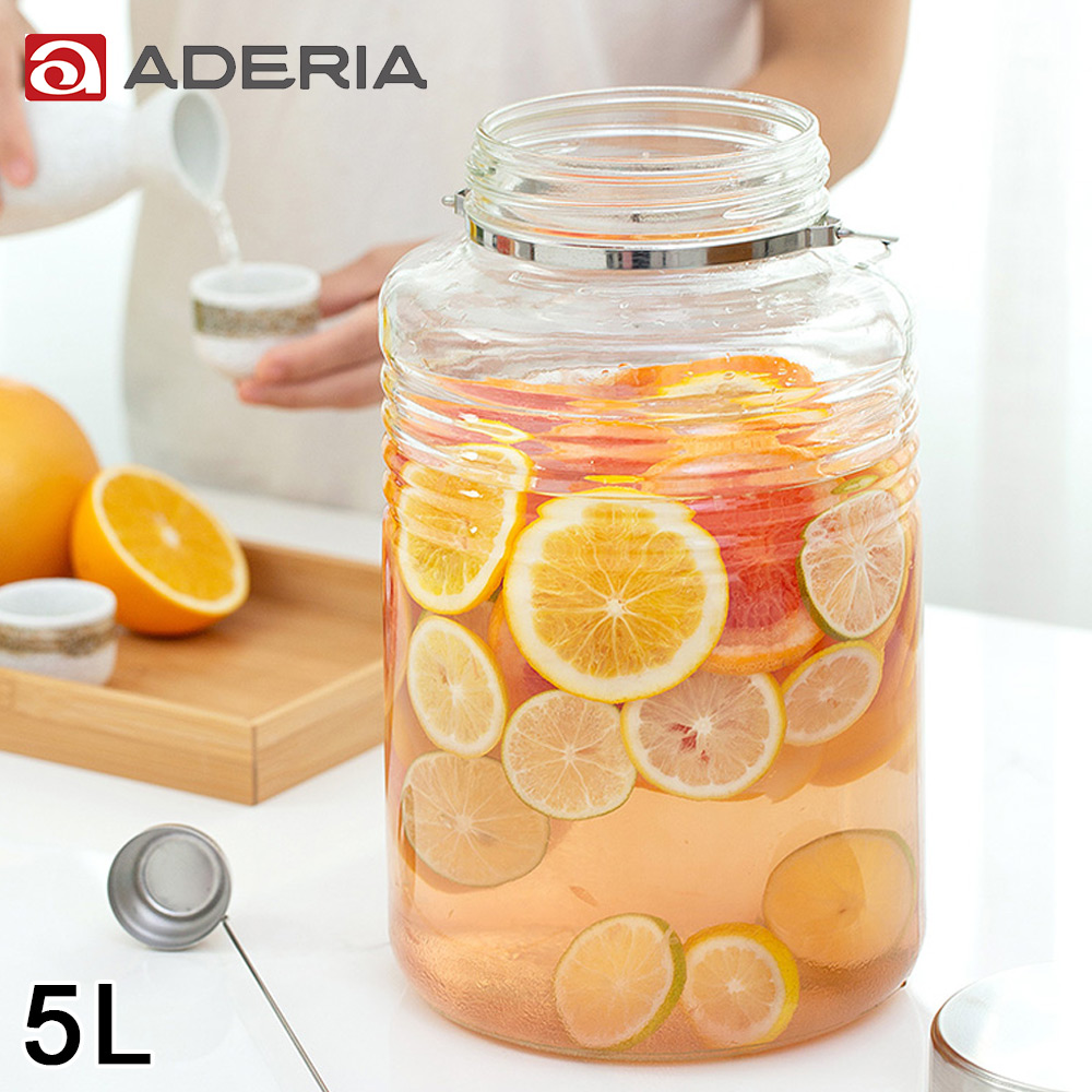 Aderia 日本進口時尚玻璃梅酒瓶附勺子5l 醃漬梅酒日本製 Momo購物網 Aderia 日本進口時尚玻璃梅酒瓶附勺子5l 醃漬梅酒日本製 Momo購物網