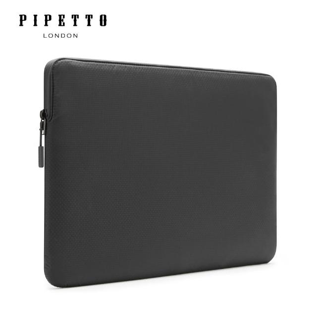 【Pipetto】MacBook 13吋 Ultra Lite Sleeve 鑽石紋防撕裂布電腦包-黑色(電腦包)