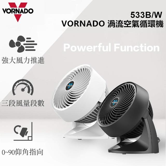 【VORNADO 沃拿多】渦流空氣循環機533W-白色(循環機 循環扇)