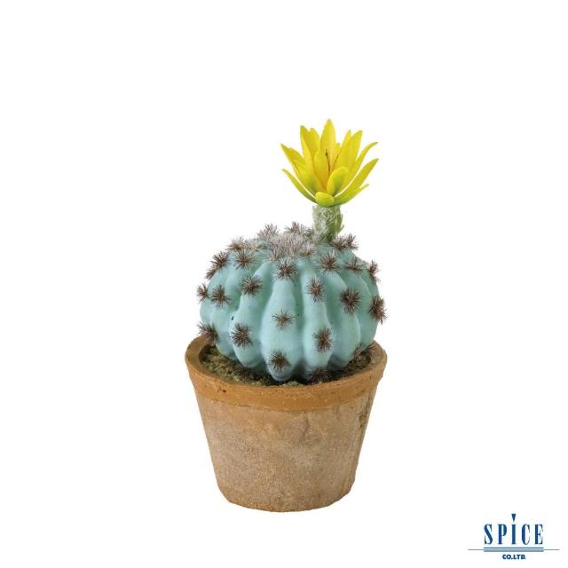 SPICE【SPICE】日本雜貨 人造小花仙人掌盆栽(假盆栽 擺飾 假花 多肉 植物)