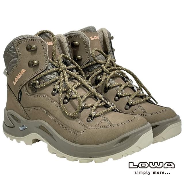 【LOWA】女 中筒 多功能健行鞋 淺沙/杏色 RENEGADE GTX☆ MID Ws(LW320945-4317/登山鞋)