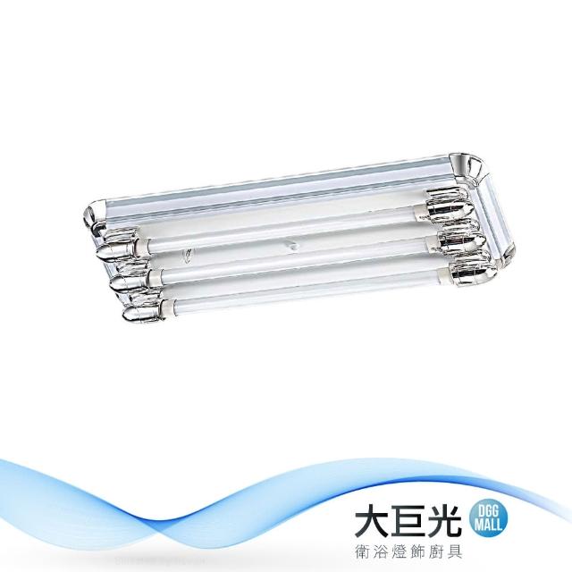 【大巨光】簡約風-LED T8 2尺10W3管吸頂燈-大(ME-5682)