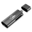 【TCSTAR】TYPE-C 轉SD/TF讀卡+USB 3.0鋁合金轉接器(TYC-MF002GR)